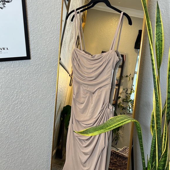 HOUSE OF CB 'Milena' Almond Jersey Corset Maxi Dress NWOT - Picture 9 of 11